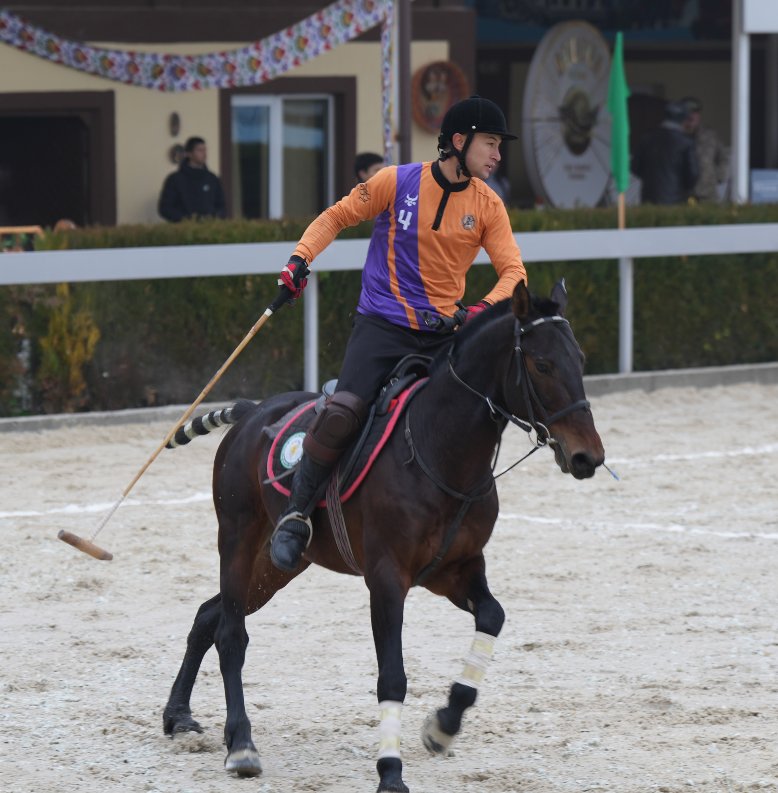 Uzbekistan Polo Federation athlete wearing BUKA